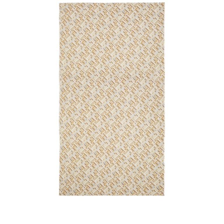 Schal Monogram Pop Calico, Farbe: beige, Marke: Tommy Hilfiger, EAN: 8720646504633, Abmessungen in cm: 100x200x0.1, Bild 1 von 3
