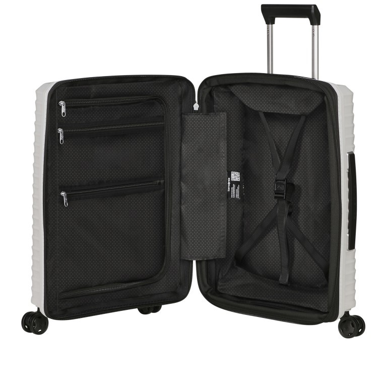 Koffer Upscape Spinner 55 erweiterbar auf 45 Liter Cloud White, Farbe: weiß, Marke: Samsonite, EAN: 5400520249487, Abmessungen in cm: 40x55x20, Bild 8 von 14