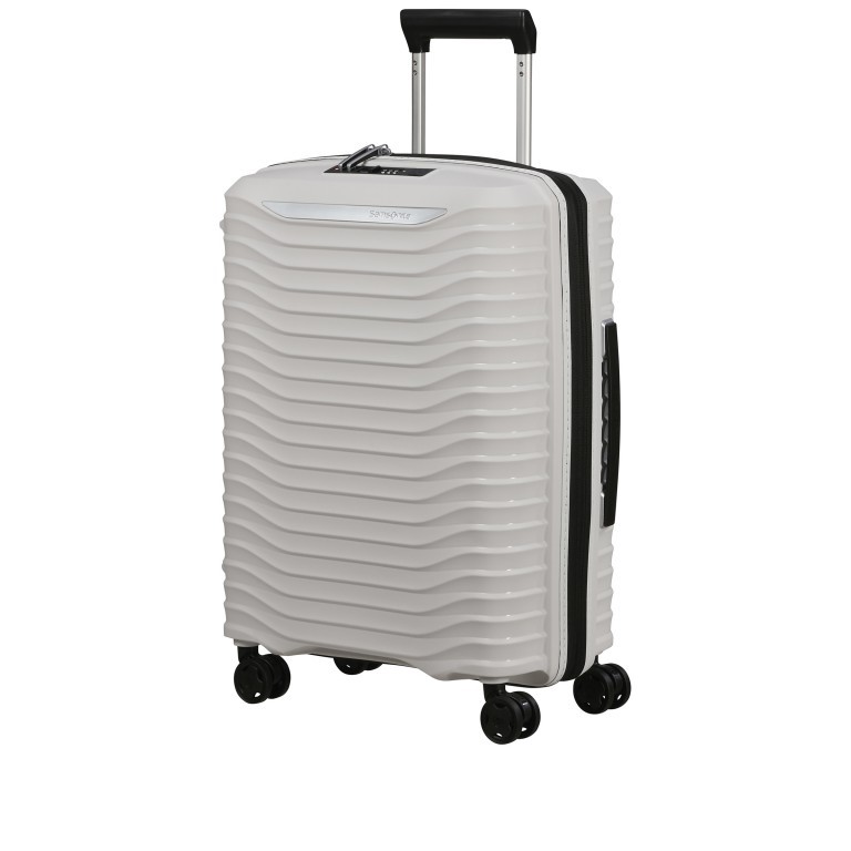 Koffer Upscape Spinner 55 erweiterbar auf 45 Liter Cloud White, Farbe: weiß, Marke: Samsonite, EAN: 5400520249487, Abmessungen in cm: 40x55x20, Bild 2 von 14