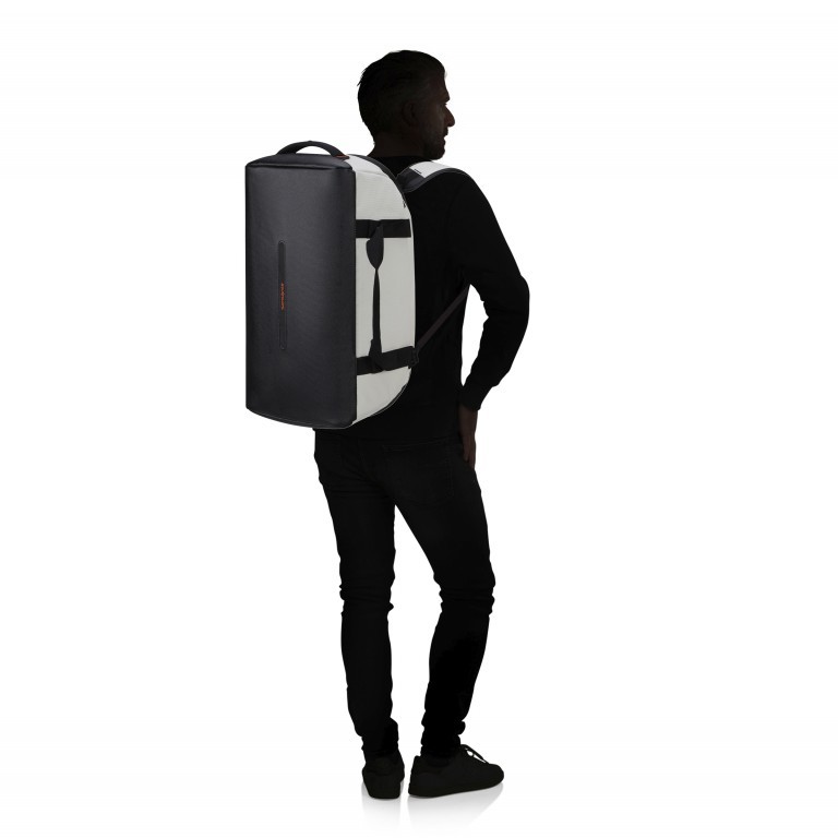 Reisetasche Ecodiver Duffle S auch als Rucksack nutzbar Cloud White, Farbe: weiß, Marke: Samsonite, EAN: 5400520248527, Abmessungen in cm: 31x55x24, Bild 6 von 11