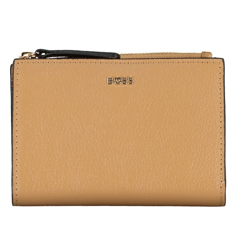Geldbörse Alyce Flap Wallet Medium Beige, Farbe: cognac, Marke: BOSS, EAN: 4063541880032, Abmessungen in cm: 12.5x9x2, Bild 1 von 4