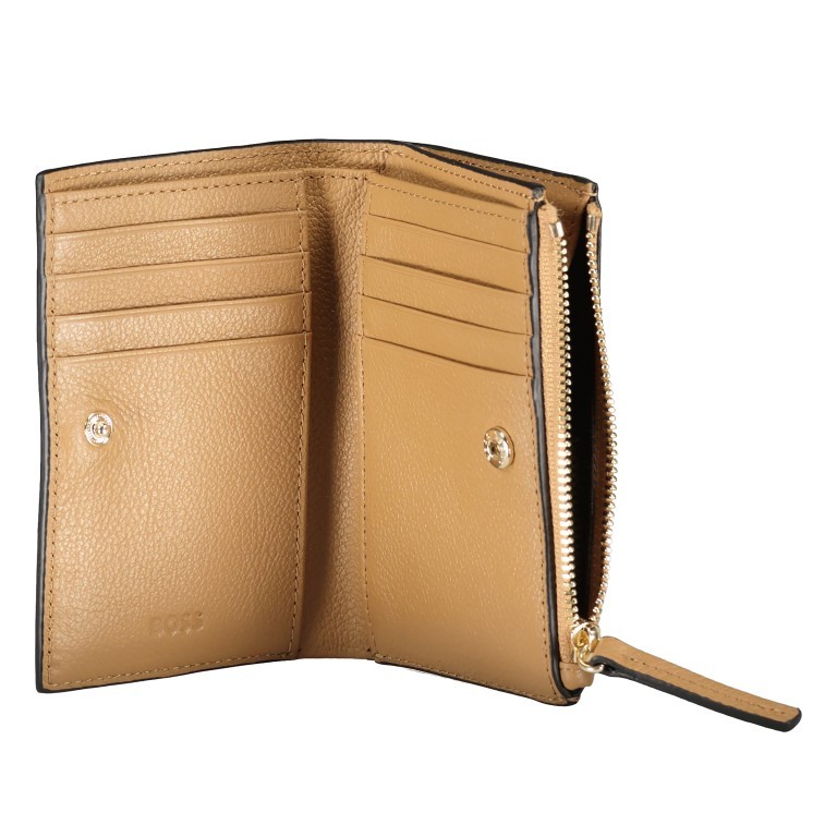 Geldbörse Alyce Flap Wallet Medium Beige, Farbe: cognac, Marke: BOSS, EAN: 4063541880032, Abmessungen in cm: 12.5x9x2, Bild 4 von 4