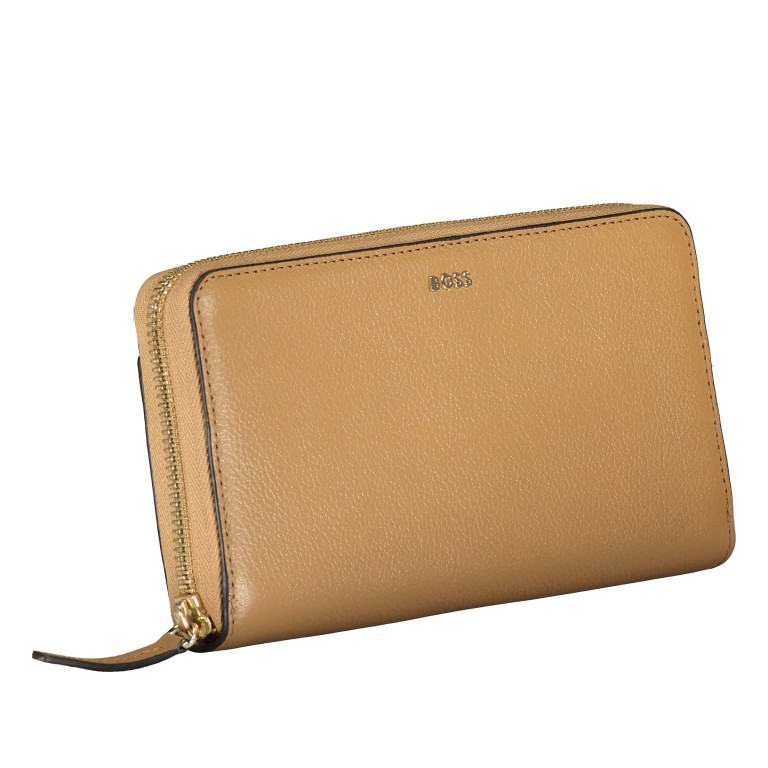 Geldbörse Alyce Wallet Zip Around Medium Beige, Farbe: cognac, Marke: Boss, EAN: 4063541879999, Abmessungen in cm: 19x10.5x2.5, Bild 2 von 4