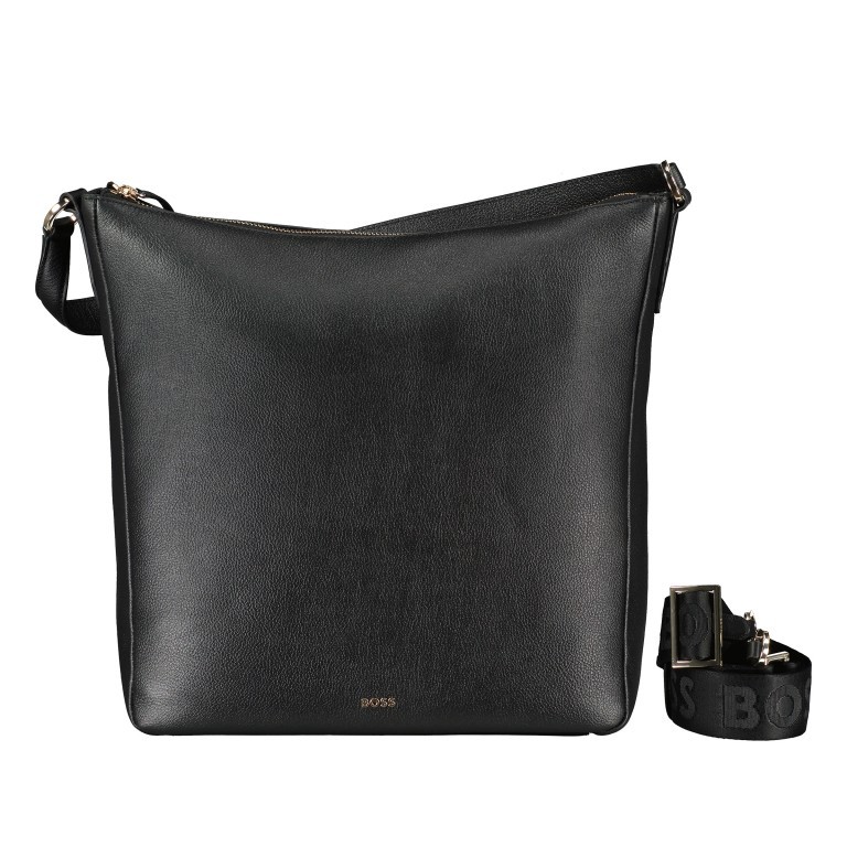 Beuteltasche Alyce Hobo Black, Farbe: schwarz, Marke: BOSS, EAN: 4063541879951, Abmessungen in cm: 30x32x12, Bild 1 von 7