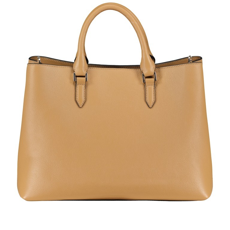 Handtasche Alyce Business Shopper mit zwei Schulterriemen Medium Beige, Farbe: cognac, Marke: BOSS, EAN: 4063541879906, Abmessungen in cm: 37x28x19.5, Bild 3 von 7