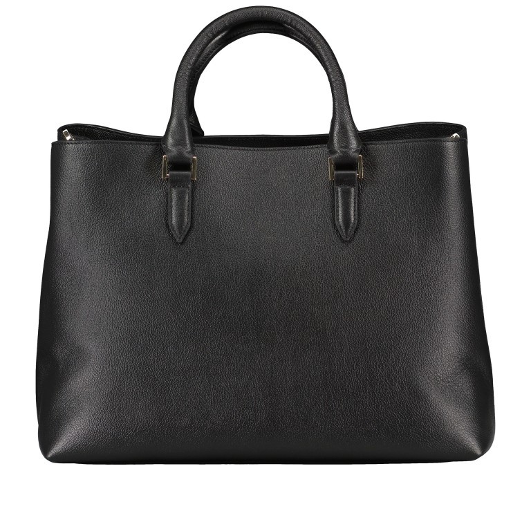 Handtasche Alyce Business Shopper mit zwei Schulterriemen Black, Farbe: schwarz, Marke: BOSS, EAN: 4063541879890, Abmessungen in cm: 37x28x19.5, Bild 3 von 7