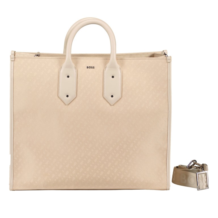 Handtasche Sandy Tote MB Light Beige, Farbe: cognac, Marke: Boss, EAN: 4063541103476, Abmessungen in cm: 42x35.5x16.5, Bild 1 von 7