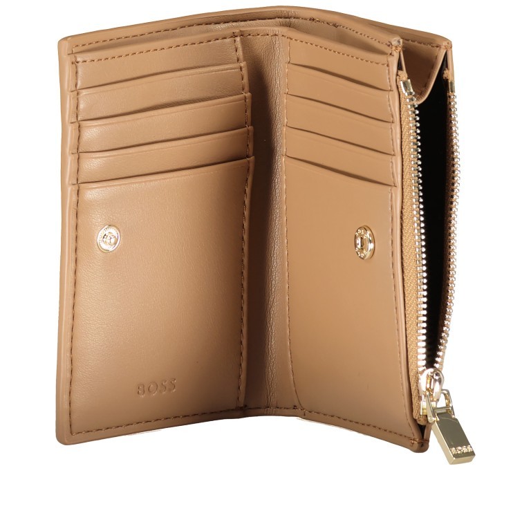 Geldbörse B_Icon Medium Beige, Farbe: cognac, Marke: BOSS, EAN: 4063541102769, Abmessungen in cm: 12.5x9x3, Bild 4 von 4