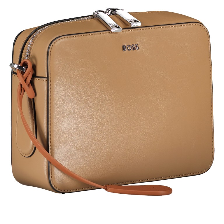 Umhängetasche Liriel Camera Bag Medium Beige, Farbe: cognac, Marke: BOSS, EAN: 4063541103247, Abmessungen in cm: 20x15x6.2, Bild 2 von 6