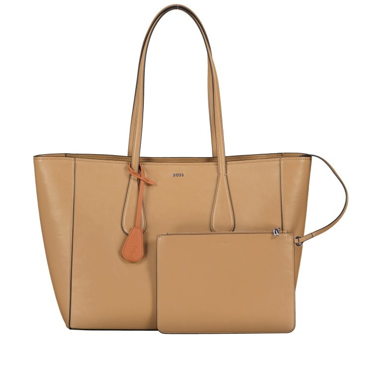 Shopper Liriel Medium Beige, Farbe: cognac, Marke: BOSS, EAN: 4063541103223, Abmessungen in cm: 39x31.5x17, Bild 1 von 6