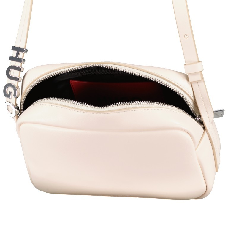 Umhängetasche Mel Crossbody Open White, Farbe: weiß, Marke: HUGO, EAN: 4063538246568, Abmessungen in cm: 20.5x15x7, Bild 6 von 6