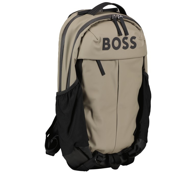 Rucksack Stormy Backpack Light Pastel Green, Farbe: taupe/khaki, Marke: Boss, EAN: 4063541651298, Abmessungen in cm: 30.6x50x18, Bild 2 von 8