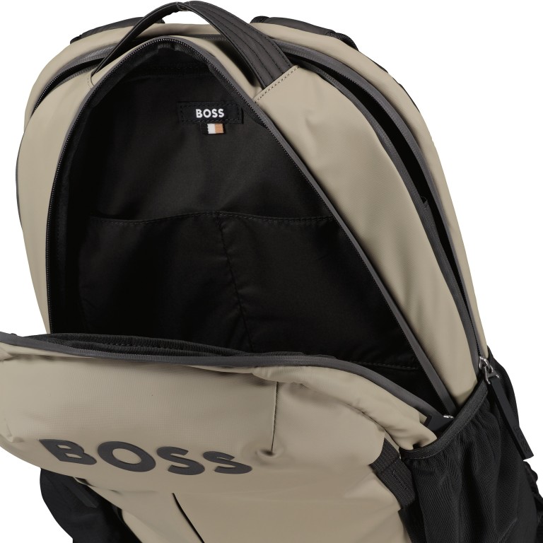 Rucksack Stormy Backpack Light Pastel Green, Farbe: taupe/khaki, Marke: Boss, EAN: 4063541651298, Abmessungen in cm: 30.6x50x18, Bild 7 von 8