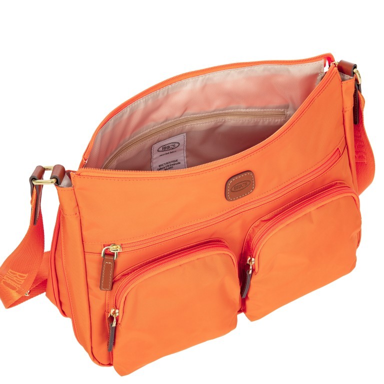 Umhängetasche X-BAG & X-Travel Sunset, Farbe: orange, Marke: Brics, EAN: 8016623916514, Abmessungen in cm: 34x24x8, Bild 6 von 7