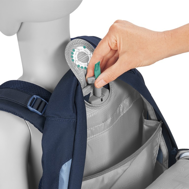 Rucksack Mate 30 Liter Geometric Sky, Farbe: blau/petrol, Marke: Coocazoo, EAN: 4047443510563, Abmessungen in cm: 30x44x23, Bild 4 von 9