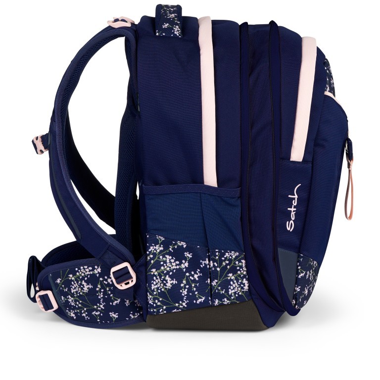 Rucksack Match 2025 erweiterbar auf 35 Liter Bloomy Breeze, Farbe: blau/petrol, Marke: Satch, EAN: 4057081185467, Abmessungen in cm: 30x45x24, Bild 4 von 10