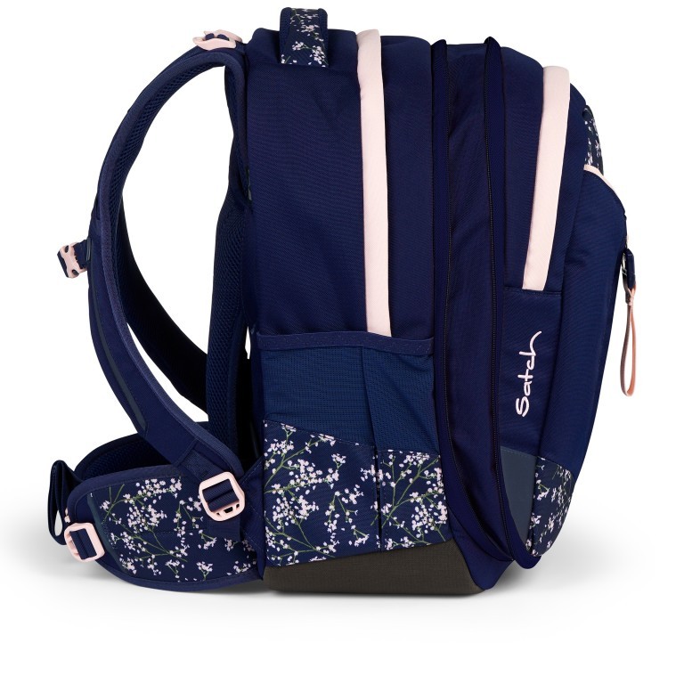 Rucksack Match 2024 erweiterbar auf 35 Liter Bloomy Breeze, Farbe: blau/petrol, Marke: Satch, EAN: 4057081185467, Abmessungen in cm: 39.5x45x21, Bild 4 von 11