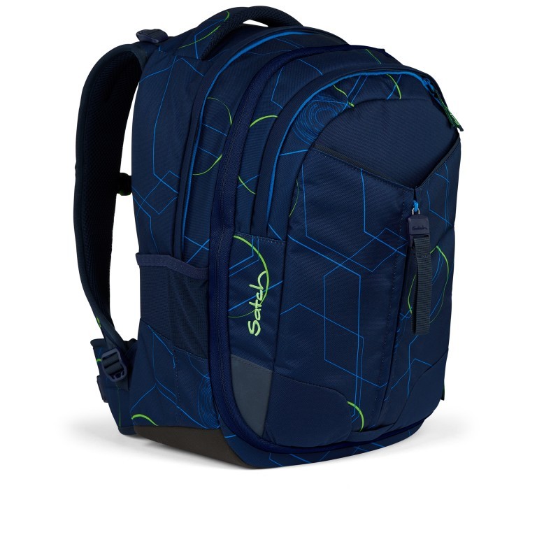 Rucksack Match 2025 erweiterbar auf 35 Liter Blue Tech, Farbe: blau/petrol, Marke: Satch, EAN: 4057081185498, Abmessungen in cm: 30x45x24, Bild 2 von 10