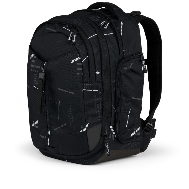 Rucksack Match Reflective Style 2024 erweiterbar auf 35 Liter Ninja Matrix, Farbe: schwarz, Marke: Satch, EAN: 4057081185481, Abmessungen in cm: 39.5x45x21, Bild 8 von 10