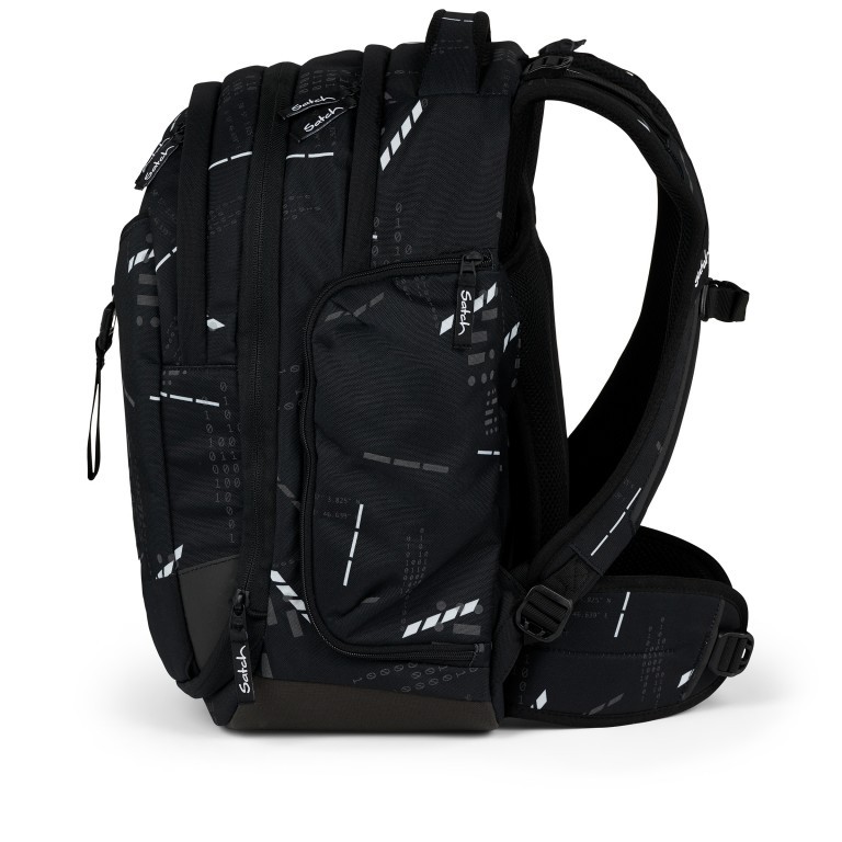 Rucksack Match Reflective Style 2024 erweiterbar auf 35 Liter Ninja Matrix, Farbe: schwarz, Marke: Satch, EAN: 4057081185481, Abmessungen in cm: 39.5x45x21, Bild 7 von 10