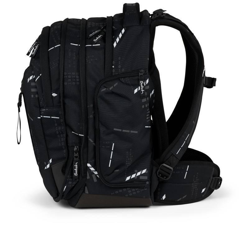 Rucksack Match Reflective Style 2024 erweiterbar auf 35 Liter Ninja Matrix, Farbe: schwarz, Marke: Satch, EAN: 4057081185481, Abmessungen in cm: 39.5x45x21, Bild 6 von 10