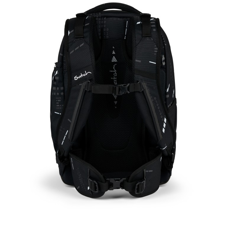 Rucksack Match Reflective Style 2024 erweiterbar auf 35 Liter Ninja Matrix, Farbe: schwarz, Marke: Satch, EAN: 4057081185481, Abmessungen in cm: 39.5x45x21, Bild 5 von 10