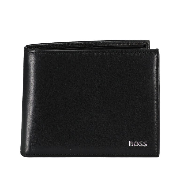 Geldbörse Randy Trifold Black, Farbe: schwarz, Marke: BOSS, EAN: 4063541908538, Abmessungen in cm: 11.8x9.5x2.3, Bild 1 von 4