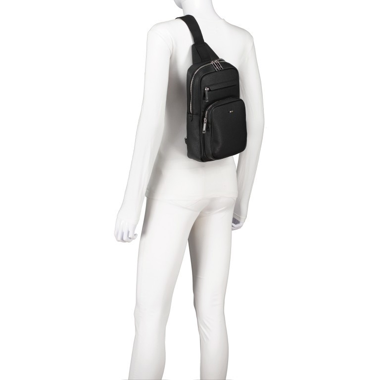 Umhängetasche Ray Monostrap Black, Farbe: schwarz, Marke: Boss, EAN: 4063542802101, Abmessungen in cm: 19x29x10.5, Bild 4 von 5