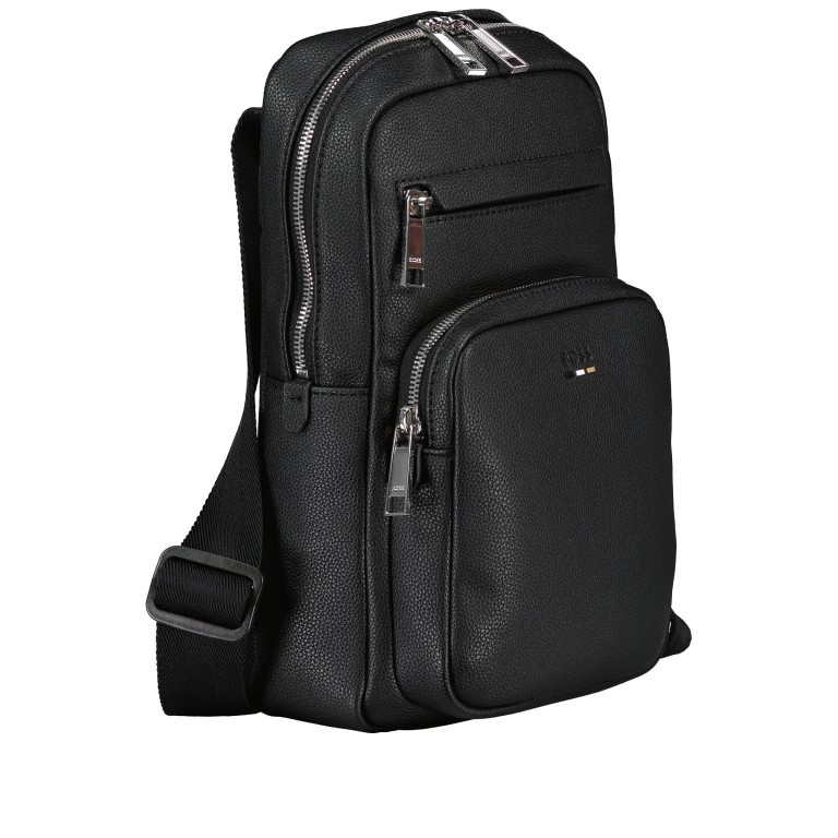 Umhängetasche Ray Monostrap Black, Farbe: schwarz, Marke: Boss, EAN: 4063542802101, Abmessungen in cm: 19x29x10.5, Bild 2 von 5