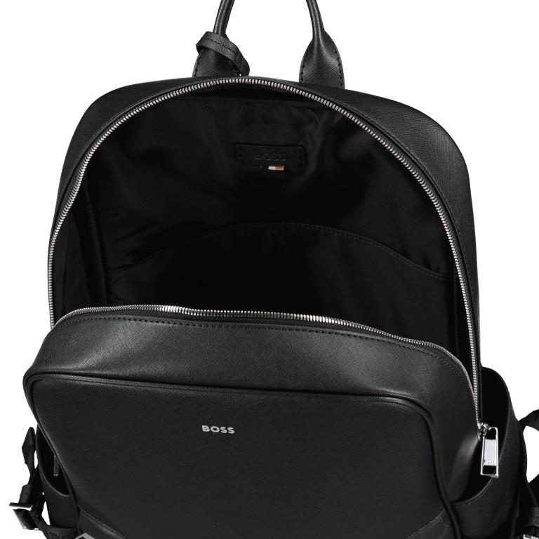 Rucksack Zair Black, Farbe: schwarz, Marke: BOSS, EAN: 4063536091368, Abmessungen in cm: 30x42x13, Bild 6 von 6