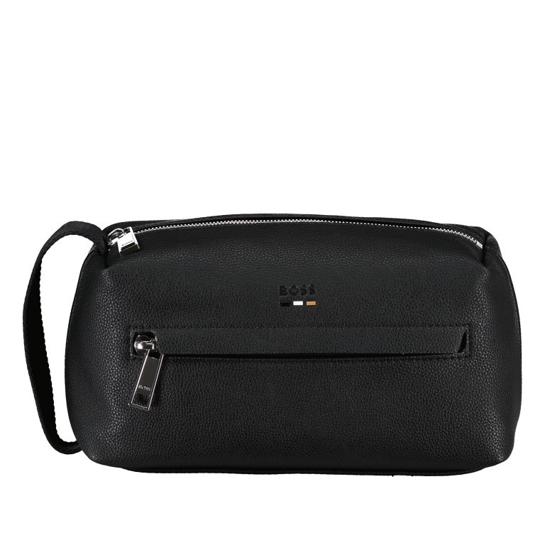 Kulturbeutel Ray Washbag Black, Farbe: schwarz, Marke: BOSS, EAN: 4063544892940, Abmessungen in cm: 21.5x11x9.5, Bild 1 von 5
