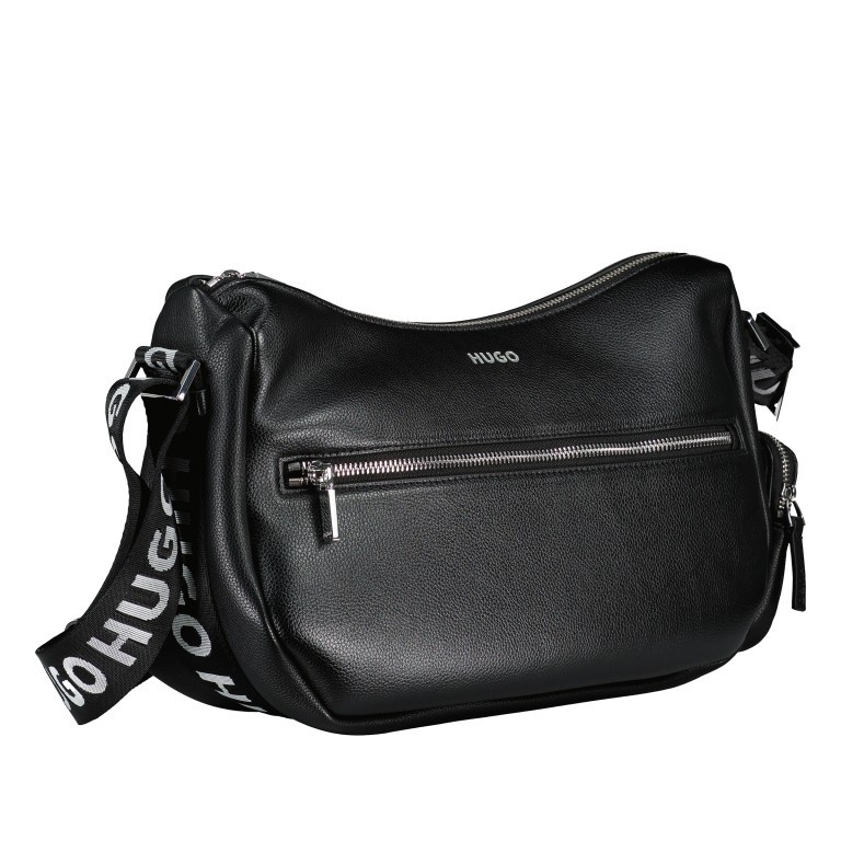 Umhängetasche Bel Black, Farbe: schwarz, Marke: HUGO, EAN: 4063542797391, Abmessungen in cm: 32x20.5x11, Bild 2 von 6
