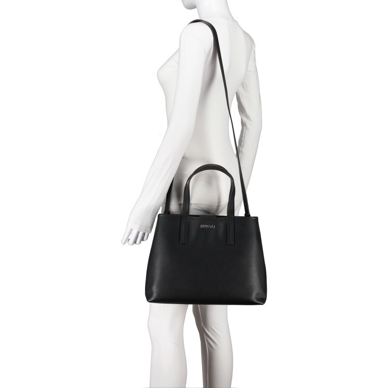 Handtasche Chris Satchel Black, Farbe: schwarz, Marke: HUGO, EAN: 4063541101786, Abmessungen in cm: 34x25.5x13, Bild 6 von 8