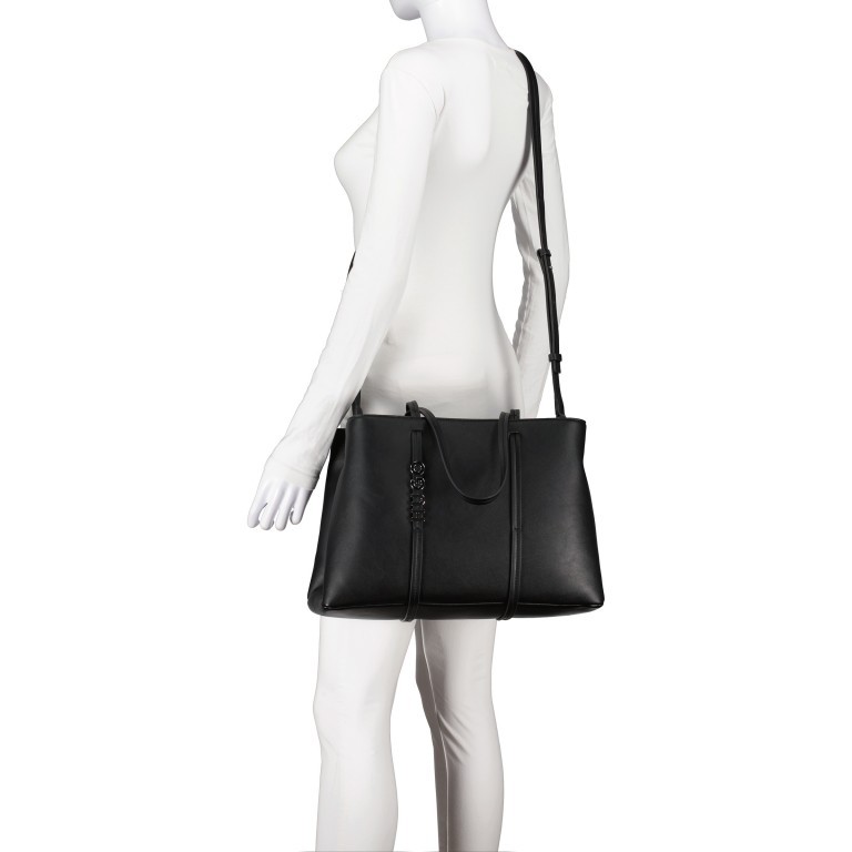 Shopper Mel Satchel Black, Farbe: schwarz, Marke: HUGO, EAN: 4063542797810, Abmessungen in cm: 39x26x13.5, Bild 6 von 7