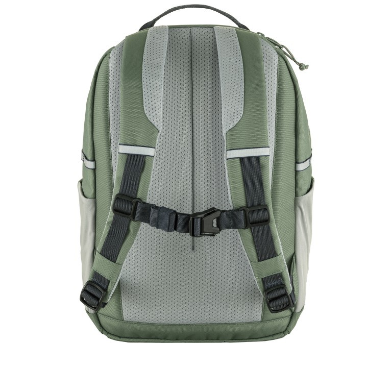 Rucksack Skule Kids rundum reflektierend Patina Green, Farbe: grün/oliv, Marke: Fjällräven, EAN: 7323451017896, Abmessungen in cm: 23x39x15, Bild 3 von 6