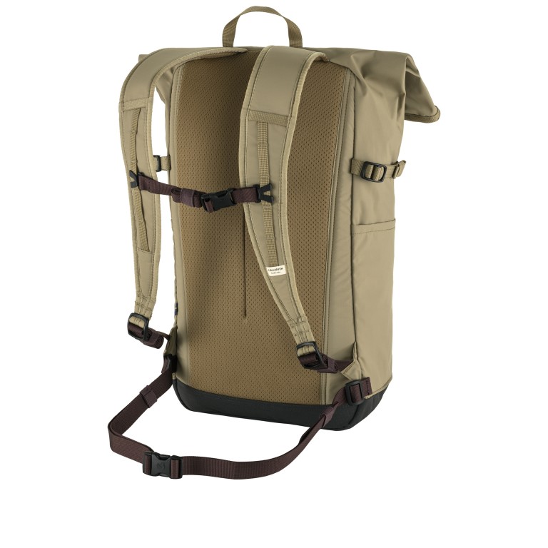Rucksack High Coast Foldsack Volumen 24 Liter Clay, Farbe: beige, Marke: Fjällräven, EAN: 7323450989842, Abmessungen in cm: 26x45x20, Bild 3 von 11