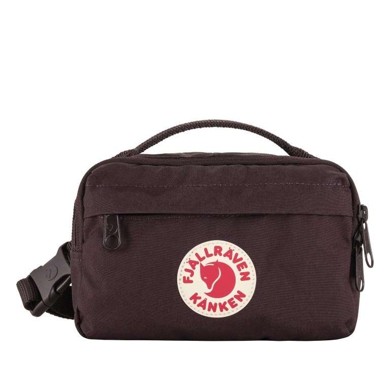 Gürteltasche Kånken Hip Pack Blackberry, Farbe: rot/weinrot, Marke: Fjällräven, EAN: 7323451018176, Abmessungen in cm: 18x12x9, Bild 1 von 10