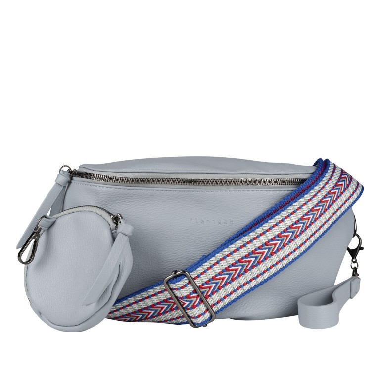 Gürteltasche / Umhängetasche Alice FU23-1280 Soft Blue, Farbe: blau/petrol, Marke: Flanigan, EAN: 4066727004765, Abmessungen in cm: 30.5x18x11, Bild 1 von 8
