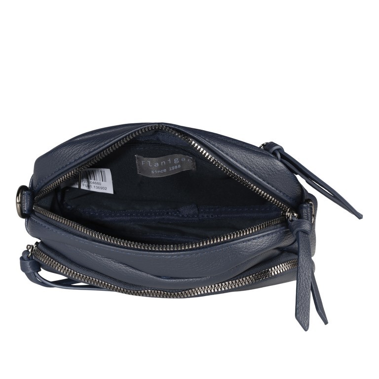 Umhängetasche Alice FU41-1369 Navy, Farbe: blau/petrol, Marke: Flanigan, EAN: 4066727004680, Abmessungen in cm: 20.5x15.5x5.5, Bild 6 von 6