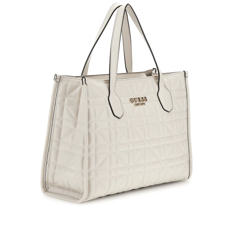Handtasche Silvana Stone, Farbe: beige, Marke: Guess, EAN: 0190231845331, Abmessungen in cm: 33.5x25.5x13, Bild 2 von 9