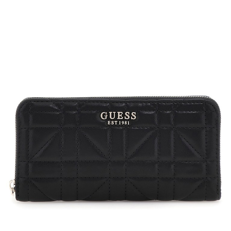 Geldbörse Assia Black, Farbe: schwarz, Marke: Guess, EAN: 0190231841715, Abmessungen in cm: 20.5x10.5x3, Bild 1 von 4