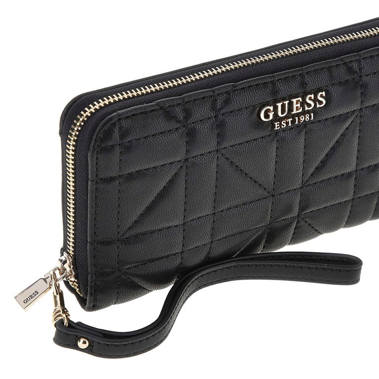 Geldbörse Assia Black, Farbe: schwarz, Marke: Guess, EAN: 0190231841715, Abmessungen in cm: 20.5x10.5x3, Bild 4 von 4