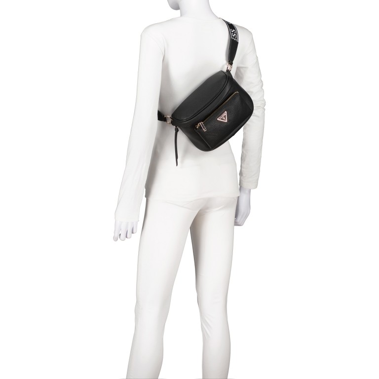 Umhängetasche Power Play Slingbag Black, Farbe: schwarz, Marke: Guess, EAN: 0190231813309, Abmessungen in cm: 22x16x11.5, Bild 5 von 6