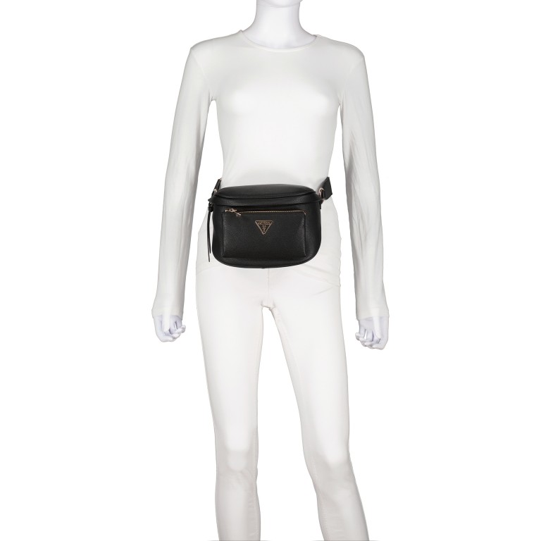 Umhängetasche Power Play Slingbag Black, Farbe: schwarz, Marke: Guess, EAN: 0190231813309, Abmessungen in cm: 22x16x11.5, Bild 4 von 6