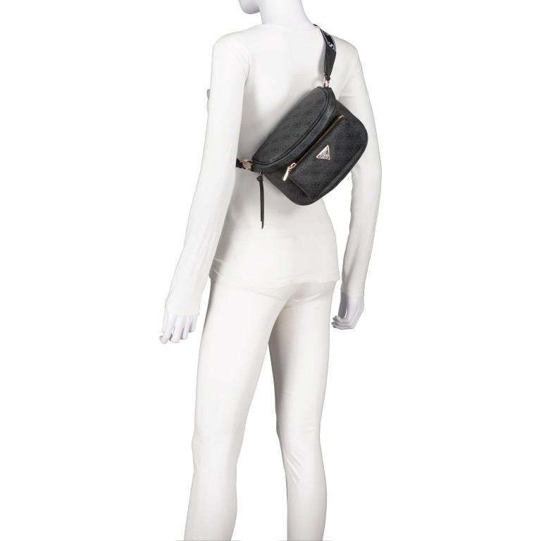 Umhängetasche Power Play Slingbag 4g-logo Coal, Farbe: anthrazit, Marke: Guess, EAN: 0190231814412, Abmessungen in cm: 22x16x11.5, Bild 6 von 7