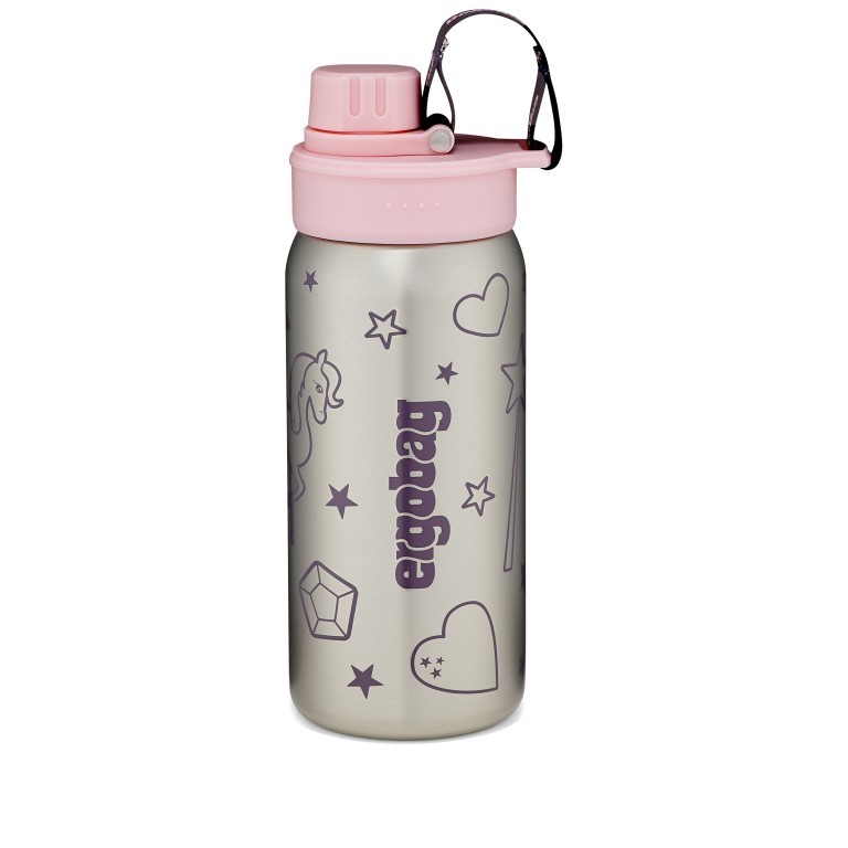 Trinkflasche Ergobag Edelstahl Volumen 500 ml Rosa, Farbe: rosa/pink, Marke: Ergobag, EAN: 4057081181100, Bild 1 von 6