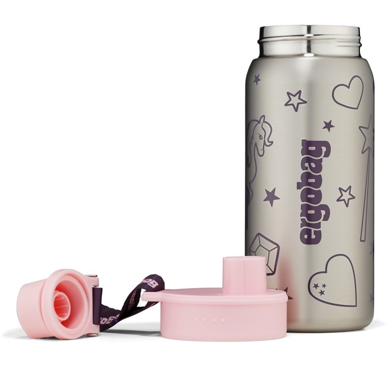Trinkflasche Ergobag Edelstahl Volumen 500 ml Rosa, Farbe: rosa/pink, Marke: Ergobag, EAN: 4057081181100, Bild 5 von 6