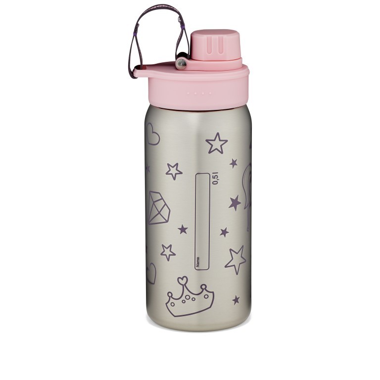 Trinkflasche Ergobag Edelstahl Volumen 500 ml Rosa, Farbe: rosa/pink, Marke: Ergobag, EAN: 4057081181100, Bild 2 von 6