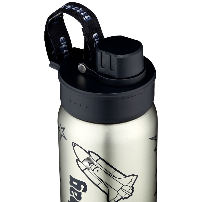 Trinkflasche Ergobag Edelstahl Volumen 500 ml Schwarz, Farbe: schwarz, Marke: Ergobag, EAN: 4057081181117, Bild 3 von 6