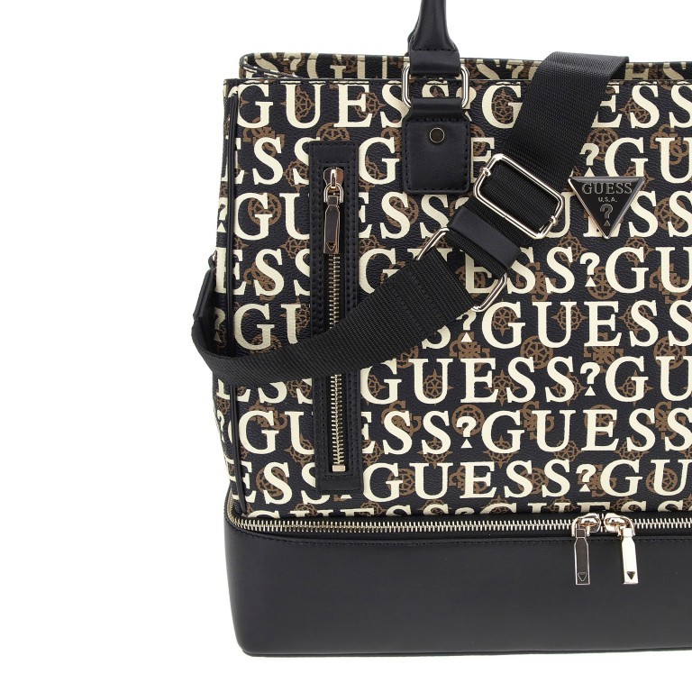 Reisetasche Stark Travel Brown Multi, Farbe: braun, Marke: Guess, EAN: 0190231849254, Abmessungen in cm: 40x32x18, Bild 9 von 9